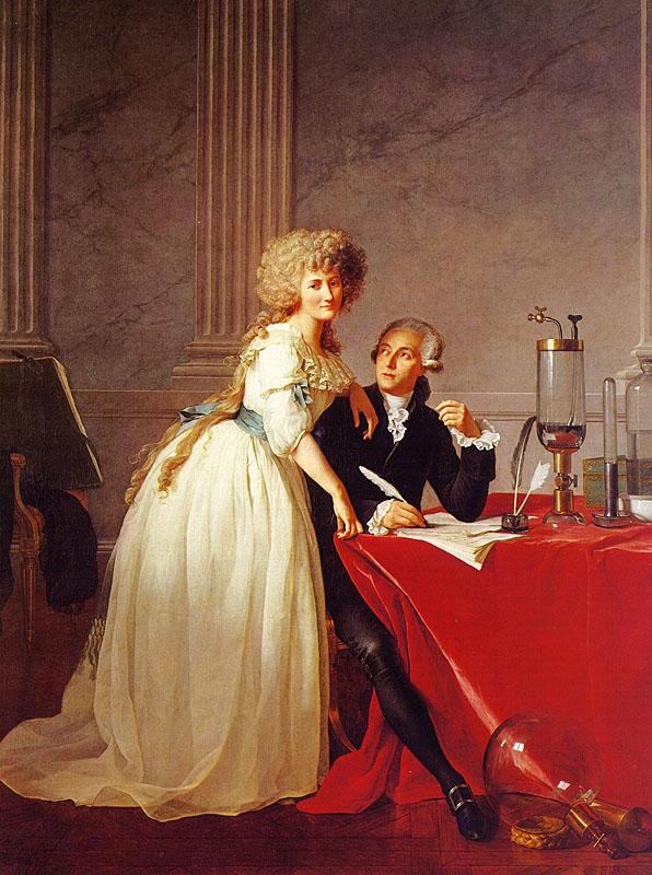 Jacques-Louis David Portrait of Monsieur Lavoisier and His Wife oil painting picture